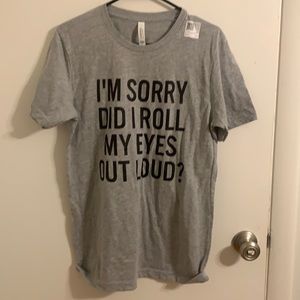 Grey unisex graphic tee